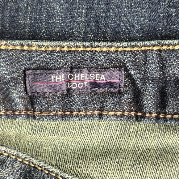 Vigoss Womens 31 The Chelsea Boot Cut Denim Jeans Y2k Classic W31 L33 Dark wash - Picture 7 of 12